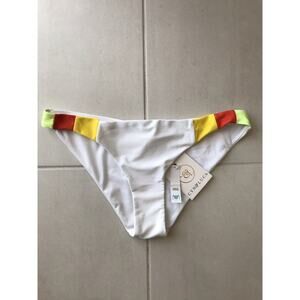 Cyn & Luca Swim Bikini Bottom Medium Coverage Colorblock Swimwear